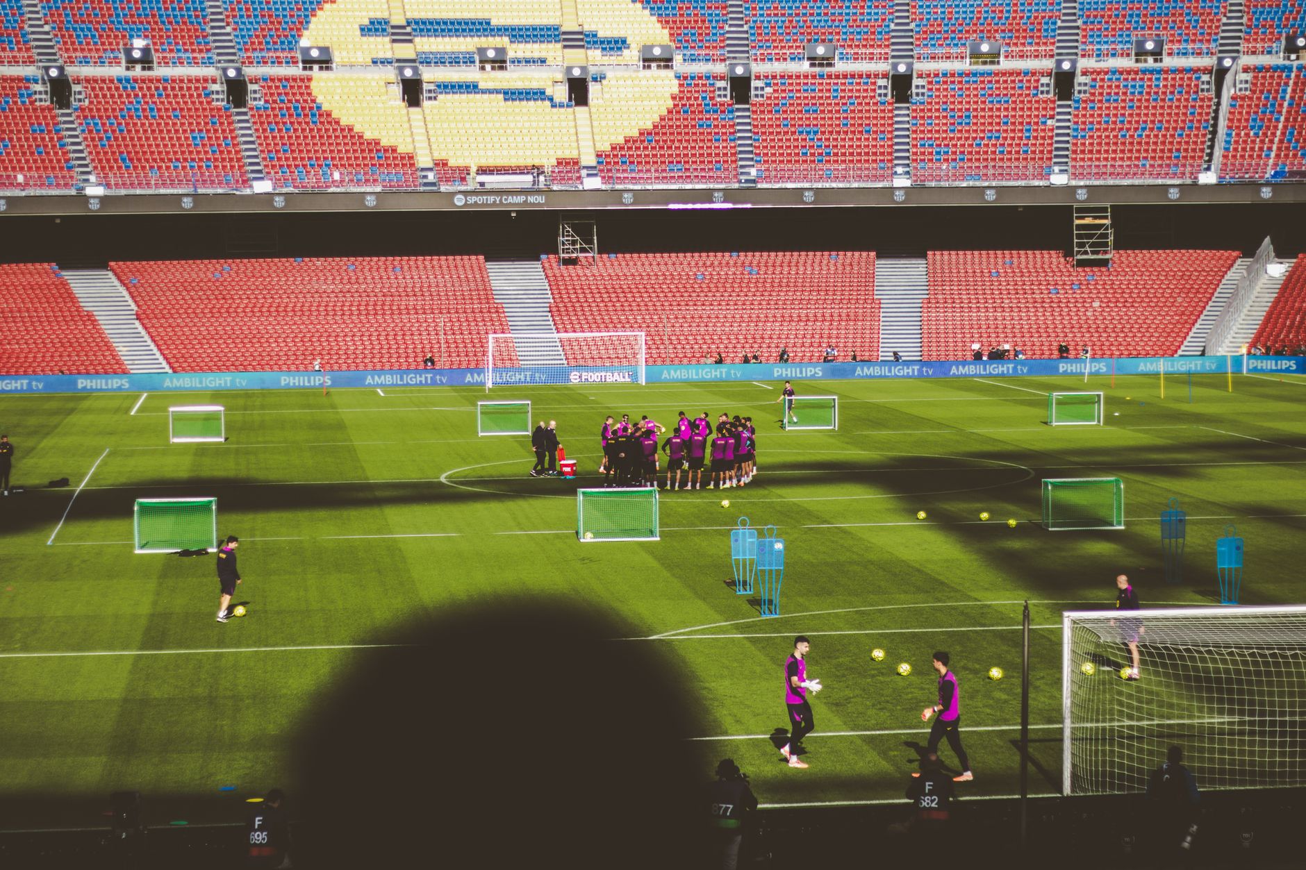 Barcelona duo training